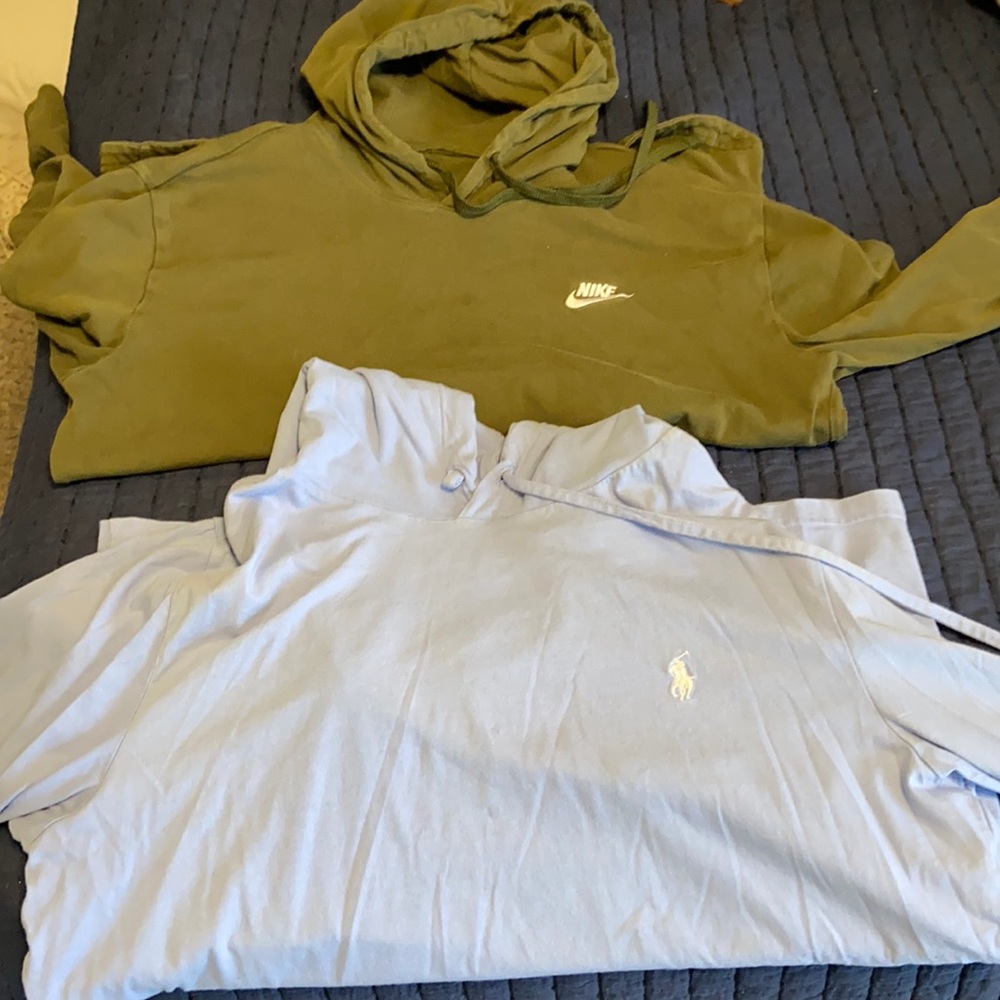 Nike and polo hoodie shirts